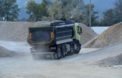 Professional Gravel Delivery Truck